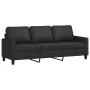 3-seater sofa with black fabric stool 180 cm by , Sofas - Ref: Foro24-3201041, Price: 350,20 €, Discount: %