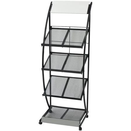 Zeitschriftenständer 47x40x134 cm schwarz und weiß A4 von vidaXL, Zeitschriftenständer - Ref: Foro24-30099, Preis: 128,83 €, ...