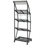 Zeitschriftenständer 47x40x134 cm schwarz und weiß A4 von vidaXL, Zeitschriftenständer - Ref: Foro24-30099, Preis: 128,83 €, ...