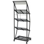 Zeitschriftenständer 47x40x134 cm schwarz und weiß A4 von vidaXL, Zeitschriftenständer - Ref: Foro24-30099, Preis: 114,13 €, ...