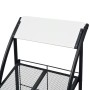 Zeitschriftenständer 47x40x134 cm schwarz und weiß A4 von vidaXL, Zeitschriftenständer - Ref: Foro24-30099, Preis: 114,13 €, ...