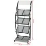 Zeitschriftenständer 47x40x134 cm schwarz und weiß A4 von vidaXL, Zeitschriftenständer - Ref: Foro24-30099, Preis: 128,83 €, ...