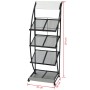 Zeitschriftenständer 47x40x134 cm schwarz und weiß A4 von vidaXL, Zeitschriftenständer - Ref: Foro24-30099, Preis: 114,13 €, ...
