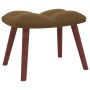 Relaxation armchair with brown velvet stool by , Armchairs - Ref: Foro24-328070, Price: 151,53 €, Discount: %