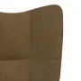 Sillón de relax con taburete terciopelo marrón de , Sillones - Ref: Foro24-328070, Precio: 154,93 €, Descuento: %
