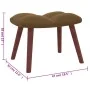 Sillón de relax con taburete terciopelo marrón de , Sillones - Ref: Foro24-328070, Precio: 154,93 €, Descuento: %