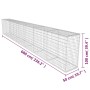 Muro de gaviones con cubierta acero galvanizado 600x50x100 cm de , Paneles de vallas - Ref: Foro24-142530, Precio: 239,20 €, ...