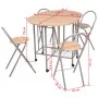 Conjunto de comedor plegable 5 piezas MDF de vidaXL, muebles para cocinas y comedores - Ref: Foro24-243901, Precio: 199,03 €,...