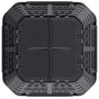 Compostador de jardín negro 93,3x93,3x146 cm 1000 L de , Compostadores - Ref: Foro24-146278, Precio: 128,44 €, Descuento: %