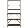 Estantería cocina 6 niveles madera roble ahumado 90x40x180 cm by , Kitchen utensil containers - Ref: Foro24-834222, Price: 98...