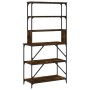 Estantería cocina 6 niveles madera roble ahumado 90x40x180 cm by , Kitchen utensil containers - Ref: Foro24-834222, Price: 98...