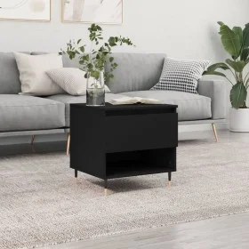 Black engineered wood coffee table 50x46x50 cm by , Coffee table - Ref: Foro24-830894, Price: 37,21 €, Discount: %