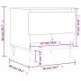 Black engineered wood coffee table 50x46x50 cm by , Coffee table - Ref: Foro24-830894, Price: 37,21 €, Discount: %