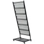 Magazine rack 47.5x43x133 cm black A4 by vidaXL, Magazine racks - Ref: Foro24-30100, Price: 100,42 €, Discount: %