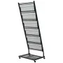 Zeitschriftenständer 47,5x43x133 cm schwarz A4 von vidaXL, Zeitschriftenständer - Ref: Foro24-30100, Preis: 98,65 €, Rabatt: %