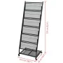 Zeitschriftenständer 47,5x43x133 cm schwarz A4 von vidaXL, Zeitschriftenständer - Ref: Foro24-30100, Preis: 98,65 €, Rabatt: %