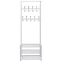 Clothes rack with shoe shelf 68x32x182.5 cm white by vidaXL, Hat and coat racks - Ref: Foro24-243727, Price: 74,72 €, Discoun...