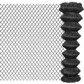 Grauer Maschendrahtzaun aus Stahl 15 x 1,5 m von , Zaunpaneele - Ref: Foro24-142426, Preis: 81,61 €, Rabatt: %