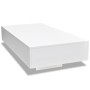 Glänzend weißer rechteckiger Couchtisch aus Fiberglas von vidaXL, Couchtisch - Ref: Foro24-244021, Preis: 141,44 €, Rabatt: %