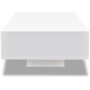 Glänzend weißer rechteckiger Couchtisch aus Fiberglas von vidaXL, Couchtisch - Ref: Foro24-244021, Preis: 141,44 €, Rabatt: %
