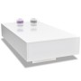 Glänzend weißer rechteckiger Couchtisch aus Fiberglas von vidaXL, Couchtisch - Ref: Foro24-244021, Preis: 141,44 €, Rabatt: %