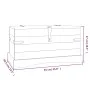 Corona Range storage chest made of Mexican pine wood 91x49.5x47 cm by vidaXL, Storage trunks - Ref: Foro24-243747, Price: 133...