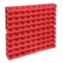 Aufbewahrungsbox-Set, 96-teilig, rot-schwarze Wandpaneele von , Werkzeugschränke - Ref: Foro24-150806, Preis: 88,26 €, Rabatt: %