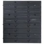 Aufbewahrungsbox-Set, 96-teilig, rot-schwarze Wandpaneele von , Werkzeugschränke - Ref: Foro24-150806, Preis: 88,26 €, Rabatt: %