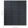 Aufbewahrungsbox-Set, 96-teilig, rot-schwarze Wandpaneele von , Werkzeugschränke - Ref: Foro24-150806, Preis: 88,26 €, Rabatt: %