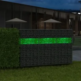 Garden gabion rocks green glass 60-120 mm 25 kg by vidaXL, Garden stones and stone paths - Ref: Foro24-142315, Price: 56,71 €...