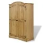 Pine wood wardrobe in Mexican Corona style with 2 doors by vidaXL, Wardrobes - Ref: Foro24-243732, Price: 278,72 €, Discount: %
