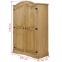 Armario madera de pino Mexicano estilo Corona 2 Puertas de vidaXL, Armarios roperos - Ref: Foro24-243732, Precio: 299,02 €, D...