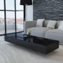 Black MDF coffee table with gloss by vidaXL, Coffee table - Ref: Foro24-244023, Price: 132,72 €, Discount: %