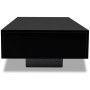 Black MDF coffee table with gloss by vidaXL, Coffee table - Ref: Foro24-244023, Price: 132,72 €, Discount: %