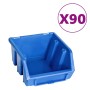 Aufbewahrungsbox-Set, 96-teilig, blau-schwarze Wandpaneele von , Werkzeugschränke - Ref: Foro24-150816, Preis: 97,14 €, Rabat...