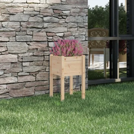 Solid pine wood planter 40x40x70 cm by , Pots and planters - Ref: Foro24-810789, Price: 28,21 €, Discount: %
