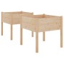 Planters 2 pcs solid pine wood 70x70x70 cm by , Pots and planters - Ref: Foro24-810810, Price: 100,05 €, Discount: %