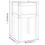 Pflanzgefäß aus massivem Kiefernholz, 40 x 40 x 70 cm von , Töpfe und Pflanzgefäße - Ref: Foro24-810789, Preis: 28,48 €, Raba...