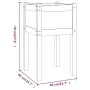 Solid pine wood planter 40x40x70 cm by , Pots and planters - Ref: Foro24-810789, Price: 28,21 €, Discount: %