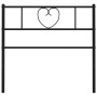 Kopfteil aus schwarzem Metall, 75 cm von , Kopf- und Fußteile - Ref: Foro24-355489, Preis: 22,32 €, Rabatt: %