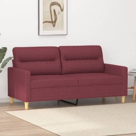2-seater red fabric sofa 140 cm by , Sofas - Ref: Foro24-359241, Price: 210,29 €, Discount: %