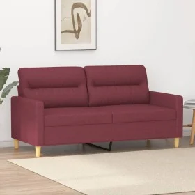 2-seater red fabric sofa 140 cm by , Sofas - Ref: Foro24-359241, Price: 207,13 €, Discount: %