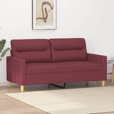 2-seater red fabric sofa 140 cm by , Sofas - Ref: Foro24-359241, Price: 210,29 €, Discount: %