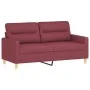 2-seater red fabric sofa 140 cm by , Sofas - Ref: Foro24-359241, Price: 207,13 €, Discount: %