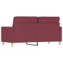 2-seater red fabric sofa 140 cm by , Sofas - Ref: Foro24-359241, Price: 207,13 €, Discount: %
