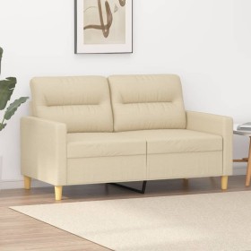 2-seater cream fabric sofa 120 cm by , Sofas - Ref: Foro24-359229, Price: 233,89 €, Discount: %