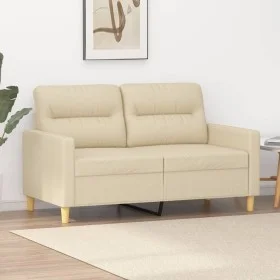 2-Sitzer-Sofa aus cremefarbenem Stoff, 120 cm von , Sofas - Ref: Foro24-359229, Preis: 220,63 €, Rabatt: %