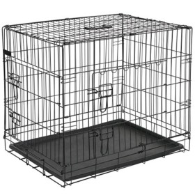 @Pet Hundetransportbox aus schwarzem Metall 92,5x57,5x64 cm 15003 von @Pet, Transportboxen und Boxen für Haustiere - Ref: For...