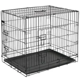 @Pet Hundetransportbox aus schwarzem Metall 92,5x57,5x64 cm 15003 von @Pet, Transportboxen und Boxen für Haustiere - Ref: For...
