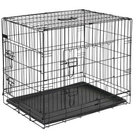 @Pet Dog crate metal black 92.5x57.5x64 cm 15003 by @Pet, Pet carriers and boxes - Ref: Foro24-413720, Price: 67,24 €, Discou...